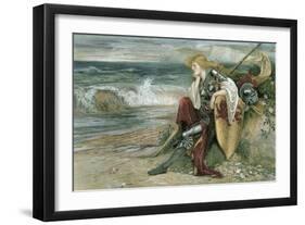 Britomart, 1900 (W/C on Paper)-Walter Crane-Framed Giclee Print