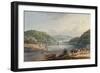 Briton Ferry, River and Church (W/C & Pencil on Paper)-Thomas Hornor-Framed Giclee Print