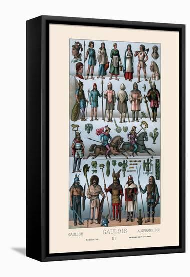 Britons and Gauls-Racinet-Framed Stretched Canvas