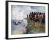 Britons Awaiting the Imminent Arrival of Viking Ships, C16th Century-null-Framed Giclee Print