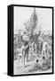 Britons Celebrating in New Guinea-null-Framed Stretched Canvas