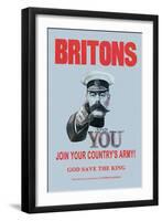 Britons: Join Your Country's Army-Alfred Leete-Framed Art Print