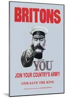 Britons: Join Your Country's Army-Alfred Leete-Mounted Art Print