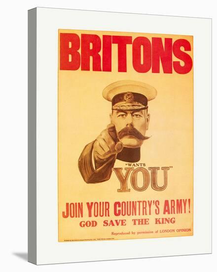 Britons: Your Country Needs You!-The Vintage Collection-Stretched Canvas
