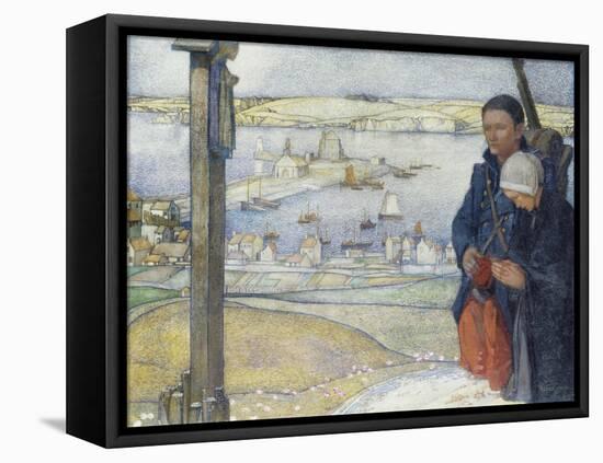 Brittany: 1914-Edward Reginald Frampton-Framed Stretched Canvas