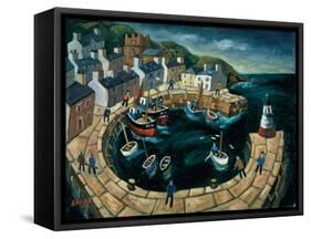 Brittany Harbour-William Cooper-Framed Stretched Canvas