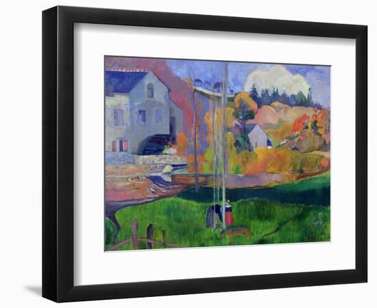 Brittany Landscape: the David Mill, 1894-Paul Gauguin-Framed Giclee Print