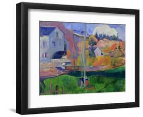 Brittany Landscape: the David Mill, 1894-Paul Gauguin-Framed Giclee Print