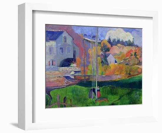 Brittany Landscape: the David Mill, 1894-Paul Gauguin-Framed Giclee Print