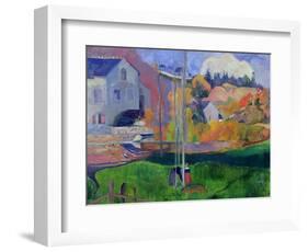 Brittany Landscape: the David Mill, 1894-Paul Gauguin-Framed Giclee Print