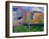 Brittany Landscape: the David Mill, 1894-Paul Gauguin-Framed Giclee Print