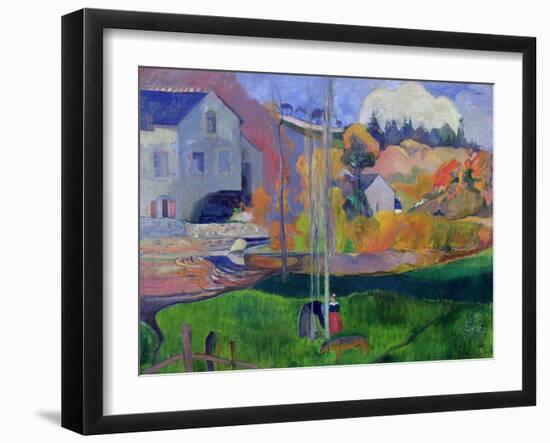 Brittany Landscape: the David Mill, 1894-Paul Gauguin-Framed Giclee Print