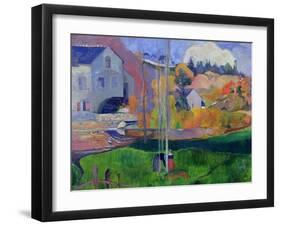 Brittany Landscape: the David Mill, 1894-Paul Gauguin-Framed Giclee Print