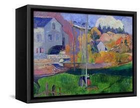 Brittany Landscape: the David Mill, 1894-Paul Gauguin-Framed Stretched Canvas