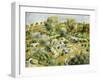 Brittany Landscape with Trees and Rocks-Pierre-Auguste Renoir-Framed Giclee Print