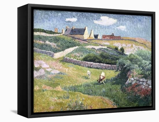 Brittany Landscape-Henry Moret-Framed Stretched Canvas