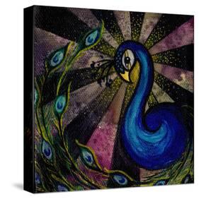 Brittany's Peacock-Brittany Morgan-Stretched Canvas