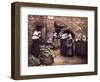 Brittany Veg. Market-Mortimer Menpes-Framed Art Print