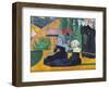 Brittany Women with Umbrellas-Emile Bernard-Framed Giclee Print