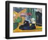 Brittany Women with Umbrellas-Emile Bernard-Framed Giclee Print