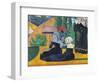 Brittany Women with Umbrellas-Emile Bernard-Framed Giclee Print