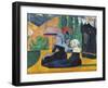 Brittany Women with Umbrellas-Emile Bernard-Framed Giclee Print