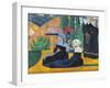 Brittany Women with Umbrellas-Emile Bernard-Framed Giclee Print