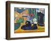 Brittany Women with Umbrellas-Emile Bernard-Framed Art Print