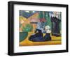 Brittany Women with Umbrellas-Emile Bernard-Framed Art Print