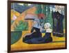 Brittany Women with Umbrellas-Emile Bernard-Framed Art Print