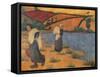 Brittany Women-Emile Bernard-Framed Stretched Canvas