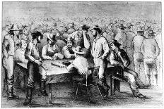 Gambling During the Californian Gold Rush, 19th Century-Britton & Rey-Giclee Print