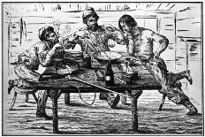 Gambling During the Californian Gold Rush, 19th Century-Britton & Rey-Giclee Print