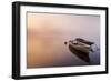 Brivio, Lombardy, Italy. Two Boats on the Adda River at Sunrise.-ClickAlps-Framed Photographic Print