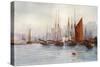 Brixham Fishing Boats-Maurice Randall-Stretched Canvas