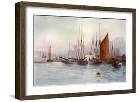 Brixham Fishing Boats-Maurice Randall-Framed Art Print