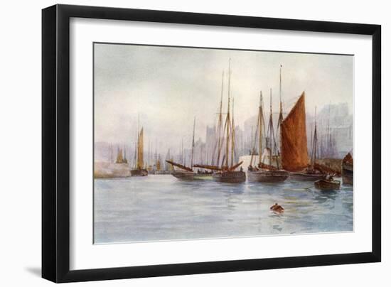 Brixham Fishing Boats-Maurice Randall-Framed Art Print