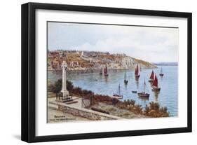 Brixham, from the War Memorial-Alfred Robert Quinton-Framed Giclee Print