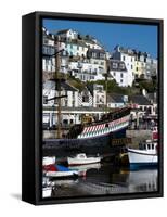 Brixham Harbour, Devon, England, United Kingdom, Europe-Charles Bowman-Framed Stretched Canvas