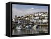 Brixham Harbour, South Devon, England, Uk-Roy Rainford-Framed Stretched Canvas