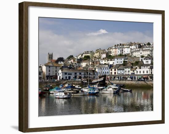 Brixham Harbour, South Devon, England, Uk-Roy Rainford-Framed Photographic Print