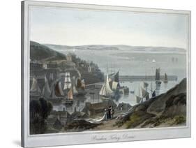 'Brixham, Torbay, Devon', 1825-William Daniell-Stretched Canvas