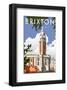 Brixton - Dave Thompson Contemporary Travel Print-Dave Thompson-Framed Giclee Print