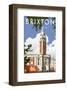 Brixton - Dave Thompson Contemporary Travel Print-Dave Thompson-Framed Giclee Print