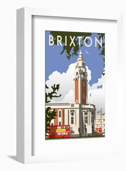 Brixton - Dave Thompson Contemporary Travel Print-Dave Thompson-Framed Giclee Print