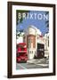 Brixton - Dave Thompson Contemporary Travel Print-Dave Thompson-Framed Giclee Print