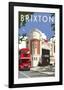 Brixton - Dave Thompson Contemporary Travel Print-Dave Thompson-Framed Giclee Print