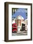 Brixton - Dave Thompson Contemporary Travel Print-Dave Thompson-Framed Giclee Print