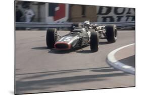 Brm of Dickie Attwood Entering a Corner, Monaco Grand Prix, 1968-null-Mounted Photographic Print