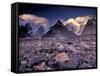 Broad and Gasherbrun Peaks, Karakoram Range, Pakistan-Art Wolfe-Framed Stretched Canvas